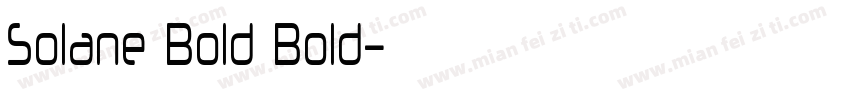 Solane Bold Bold字体转换